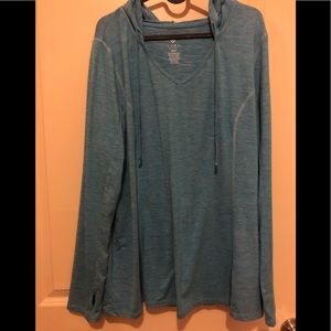 Womens long sleeve with thumb hole, hooded